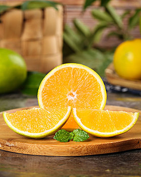 木板上的广西桂林夏橙