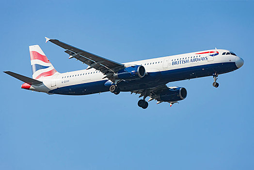 英国航空公司,客机,飞行,飞机,蓝天