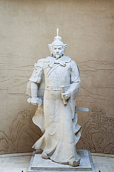岳飞塑像,中国河南省汤阴县岳飞庙岳飞纪念馆