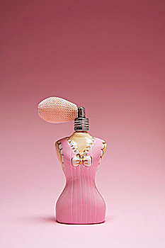 粉色,香水瓶