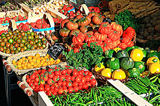 法国,普罗旺斯,沃克吕兹省,市场,蔬菜