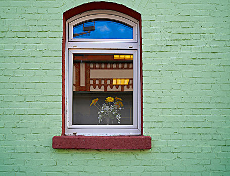 砖,建筑,窗户,德国,哈尔茨山,图林根州