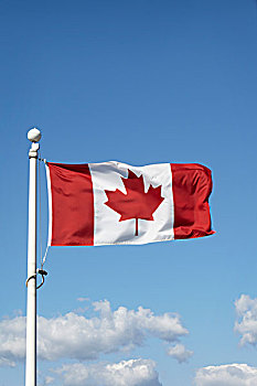 加拿大国旗,蓝天