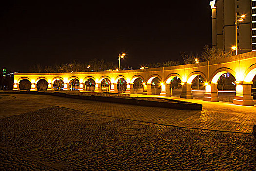意大利罗马夜晚的广场