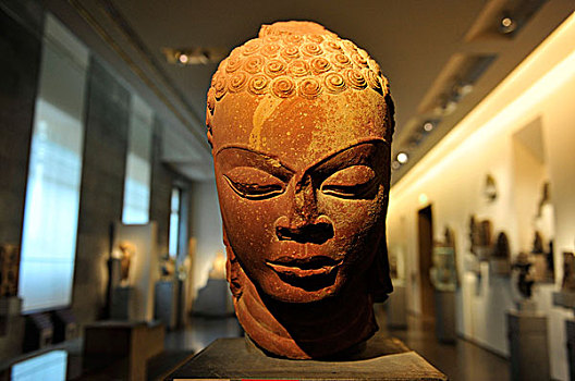 雕塑,柬埔寨,收集,亚洲艺术,博物馆
