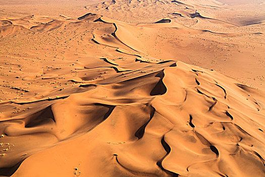 航拍,沙丘,风,纳米布沙漠,纳米比亚,南非