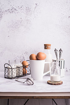 鸡蛋牛奶营养健康健身增肌减脂早餐