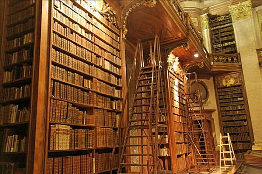 奥地利,国家图书馆,许多,旧书,维也纳