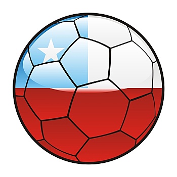 智利,旗帜,足球