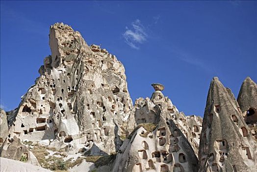 石头,乌希萨尔,靠近,卡帕多西亚,土耳其