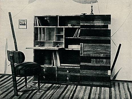 书架,椅子,设计,艺术家,未知