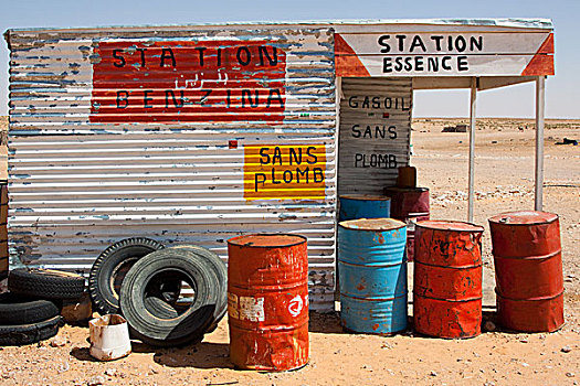 简单,加油站,突尼斯,非洲