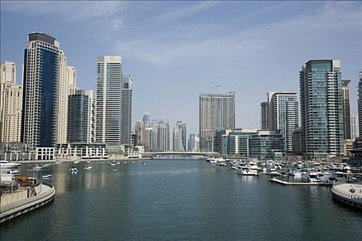 现代建筑,摩天大楼,迪拜,阿联酋,近东