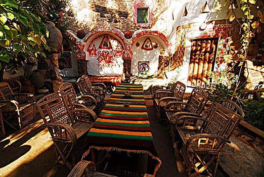 libya,ghadames,typical,colorful,interior,of,libyan,house,unesco,world,heritage,site