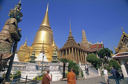 泰国,曼谷,寺院,大皇宫