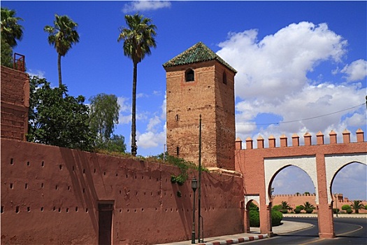 玛拉喀什,老城,墙壁