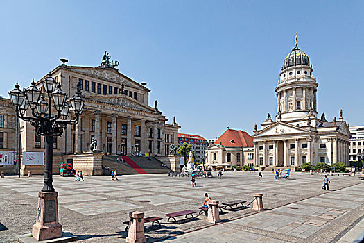柏林,音乐厅,法国大教堂,御林广场,德国,欧洲