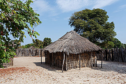传统,非洲,村庄,房子