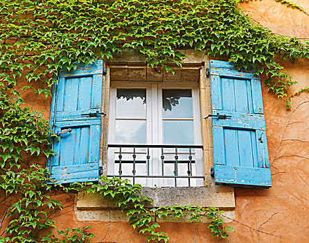 法国,普罗旺斯,沃克吕兹省,窗户