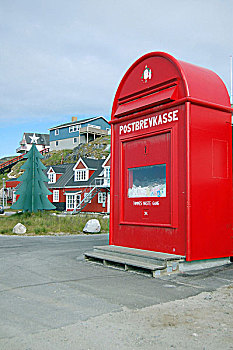 圣诞老人,邮箱,邮政,房子,努克,格陵兰