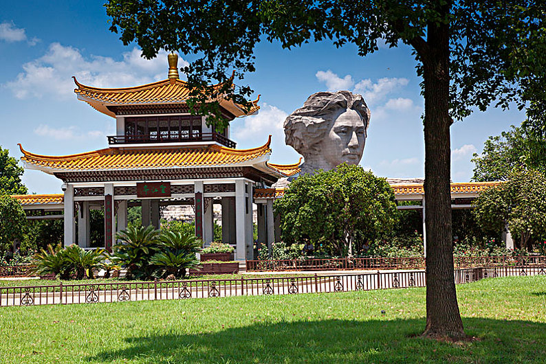 中国湖南长沙橘子洲风光_高清图片_全景视觉