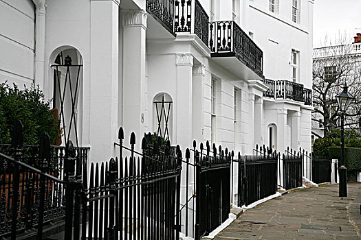 住宅建筑,月牙状,伦敦,英格兰