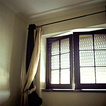 窗户,百叶窗,帘