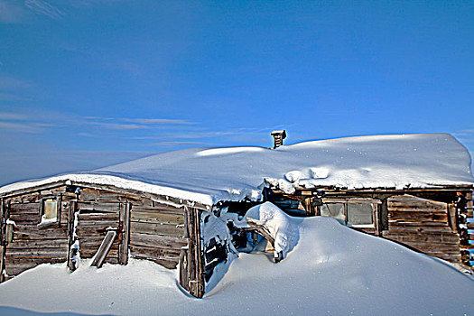 挪威,区域,废弃,建筑,北极圈
