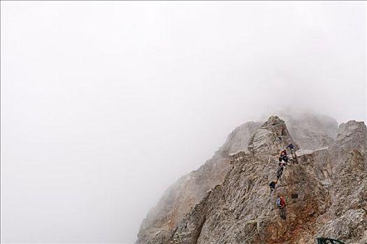 攀登者,山,白云岩,意大利