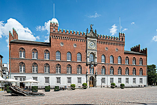 欧登塞,市政厅,南方,丹麦,欧洲