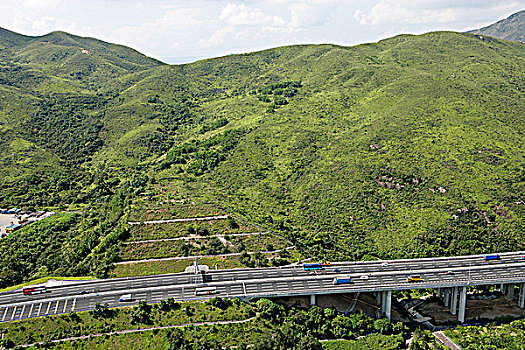 航拍,俯视,大屿山,香港