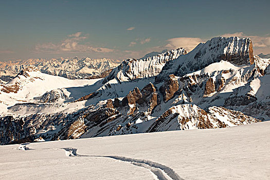 风景,山,东方,瑞士,吐根堡,区域,冬天,滑雪,雪,欧洲