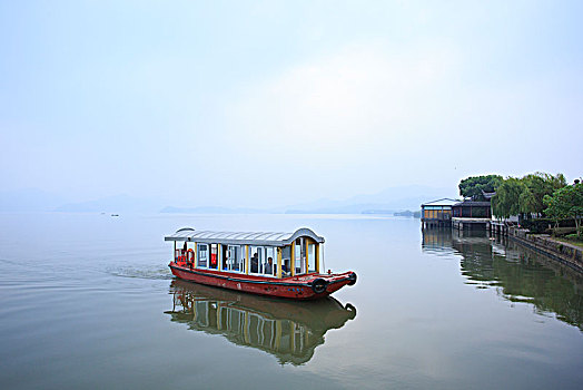 东钱湖,湖,船,游船,渔船