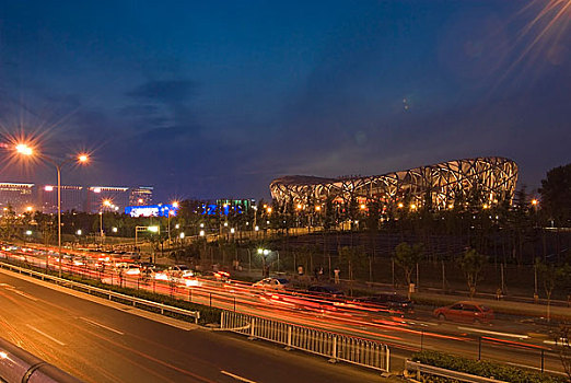 奥运场馆－鸟巢夜景