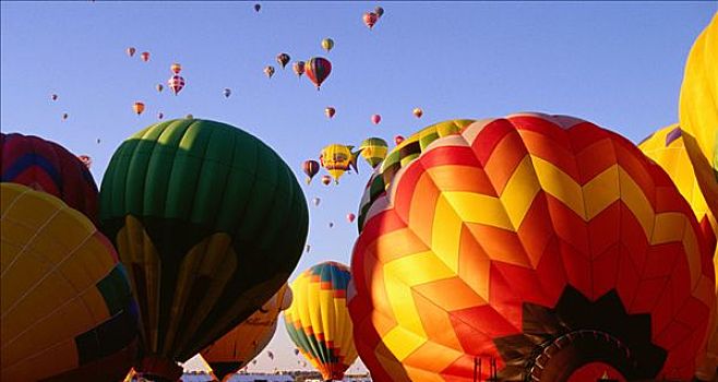 热气球,节日,新墨西哥,美国