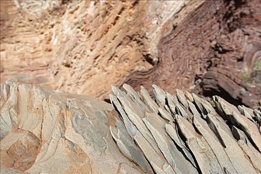 岩石构造,峡谷,区域,西澳大利亚