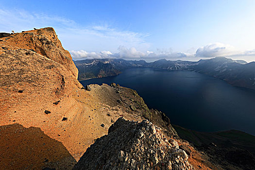 长白山天文峰火山熔岩