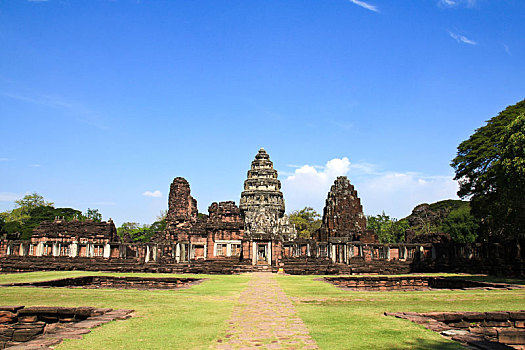 风景,历史,城堡,省,泰国,高棉,建造,吴哥,时期,北方
