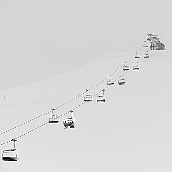 缆车,滑雪胜地,不列颠哥伦比亚省,加拿大