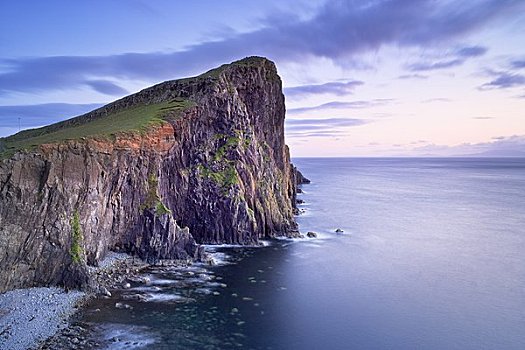 悬崖,海岸线,斯凯岛,苏格兰