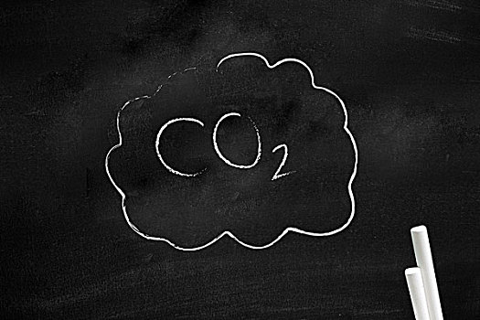 二氧化碳,书写,黑板
