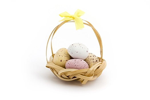篮子,糖果,涂层,巧克力,复活节彩蛋