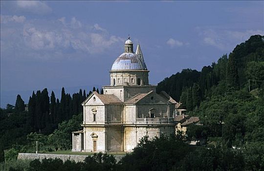 教堂,圣母玛利亚,蒙蒂普尔查诺红葡萄酒,托斯卡纳,意大利