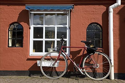 自行车,正面,酒吧,丹麦