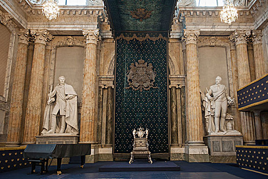 宝座,钢琴,雕塑,房间,斯德哥尔摩,宫殿,瑞典