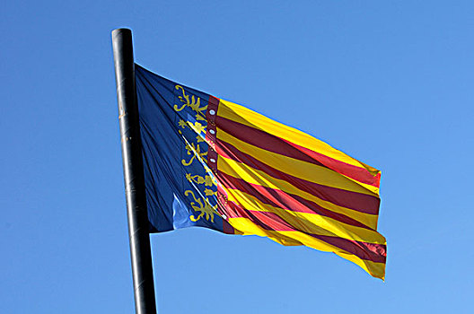 旗帜,瓦伦西亚,西班牙,欧洲