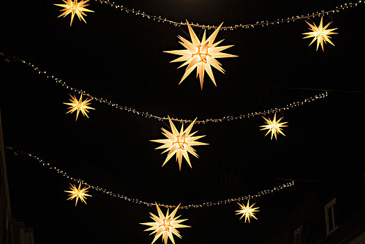 圣诞装饰,光亮,星