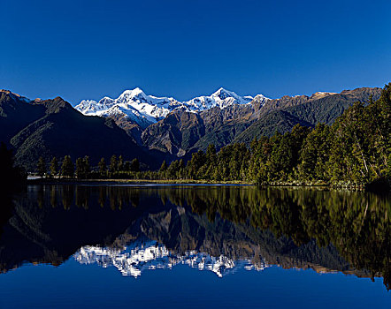 攀升,库克山,湖,南阿尔卑斯山,南岛,新西兰