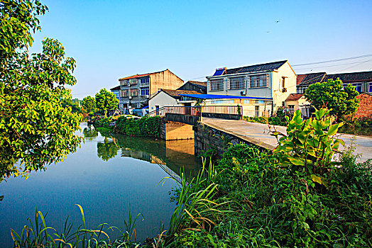 村庄,老房子,小河