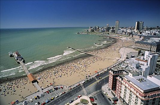 阿根廷,一堆,海滩